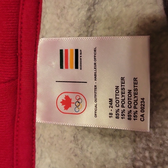 Hudson's Bay/Olympic dark grey zip up hoodie - Picture 3 of 6